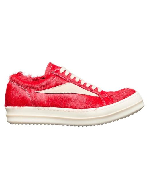 Sneakers Rick Owens de color Red