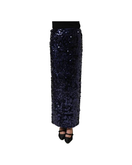 Dolce & Gabbana Blue Maxi Skirts