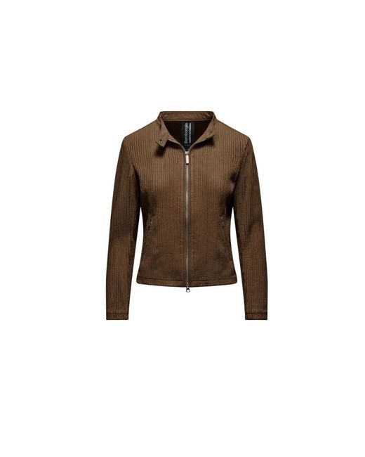 Leather Jackets Bomboogie de color Brown