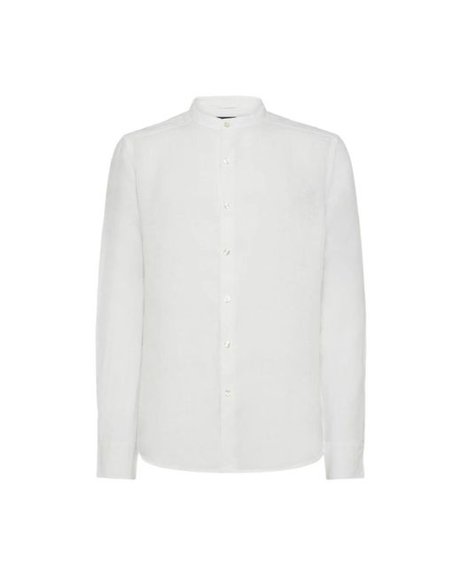 Camicia bianca con colletto alla mandarin di Peuterey in White da Uomo