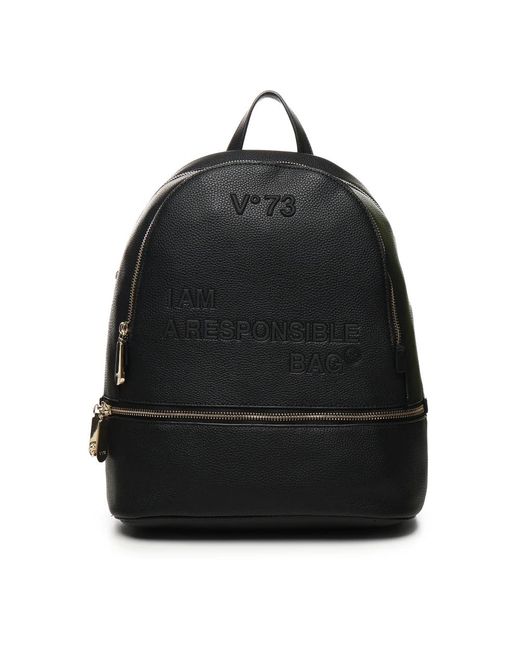 V73 Black Backpacks