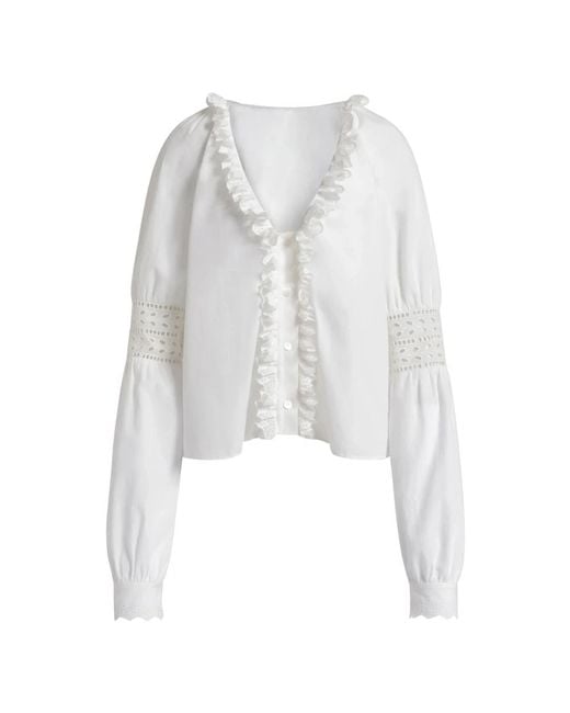 Alberta Ferretti White Blouses