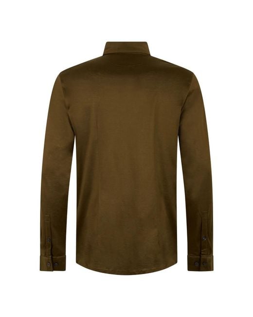 Moorer Green Casual Shirts for men