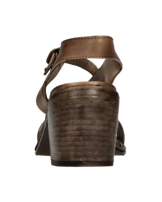 Hundred 100 Brown High Heel Sandals