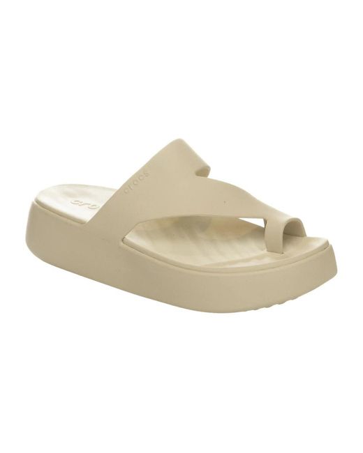 Flip Flops CROCSTM en coloris Natural