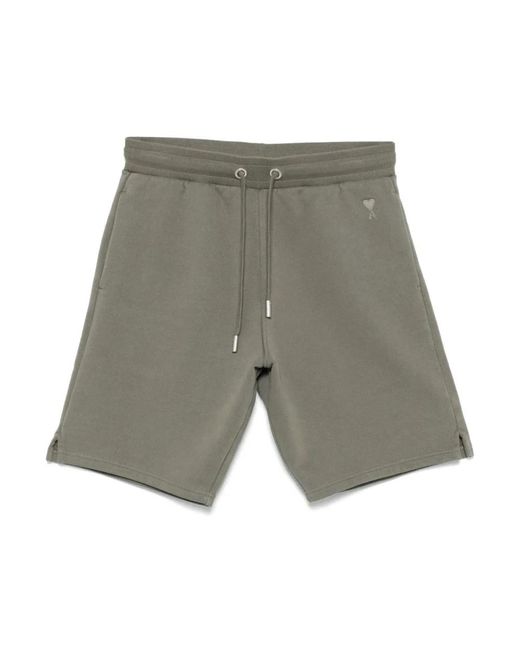 Pantalones cortos con bordado Ami de Coeur AMI de hombre de color Gray