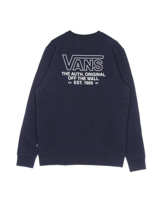 Vans Blue Sequence Crew Crew Neck Sweatshirt for men