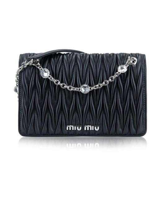 Miu Miu Black Shoulder Bags