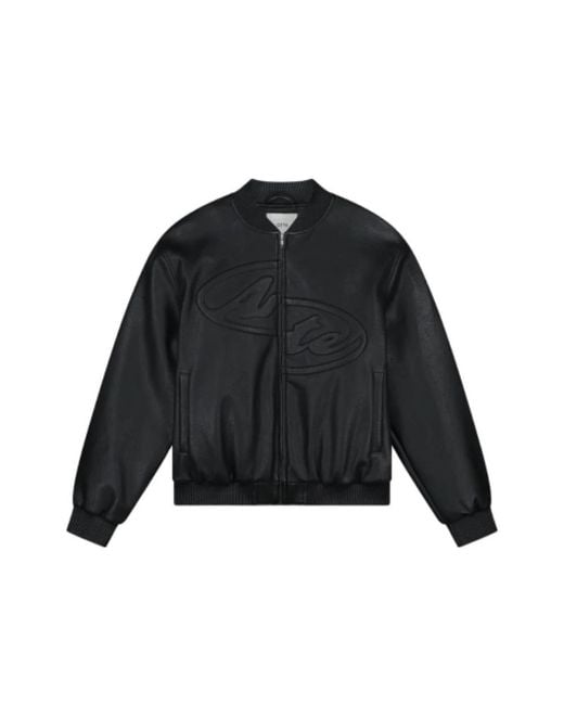 Arte' Black Bomber Jackets for men