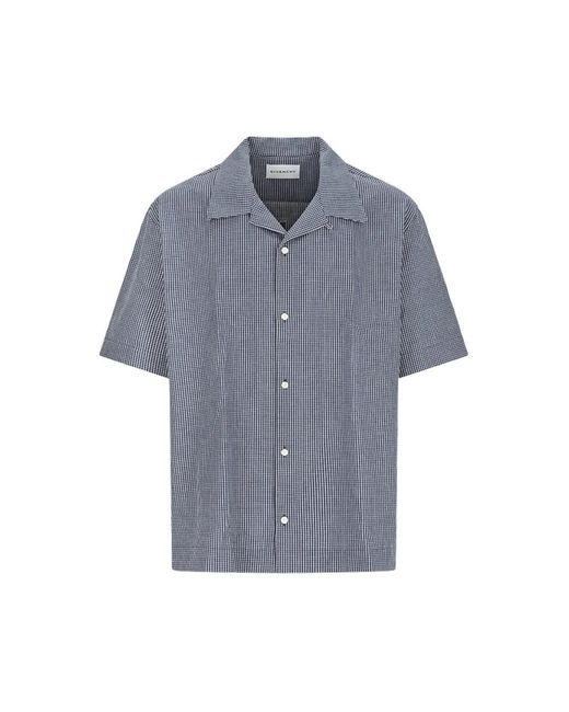 Givenchy Blue Short Sleeve Shirts for men