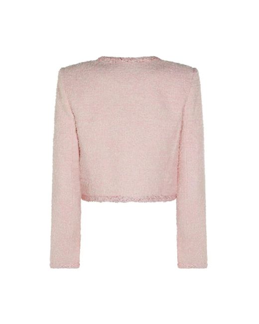 Tweed Jackets Self-Portrait de color Pink