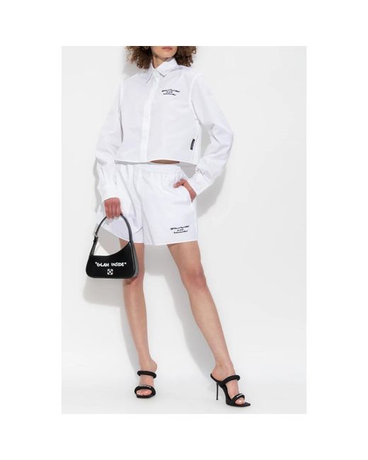 Off-White c/o Virgil Abloh White Short Shorts