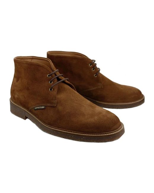 Lace-Up Boots di Mephisto in Brown da Uomo