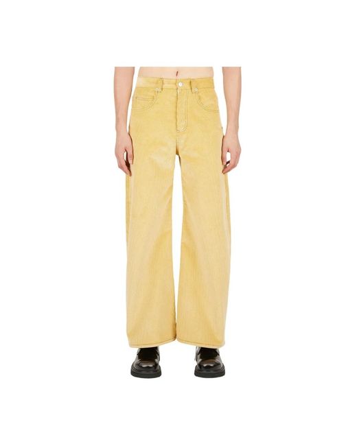 Trousers > wide trousers Marni pour homme en coloris Yellow