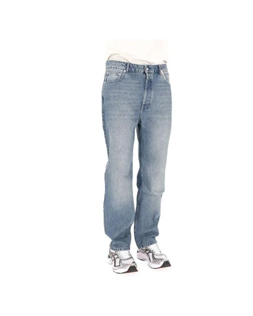 Officine Generale Logo-Patch Jeans in het Blue voor heren
