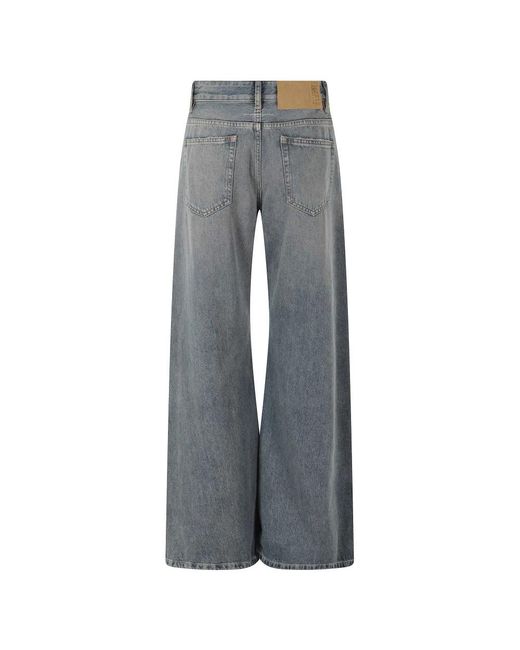 MM6 by Maison Margiela Gray Wide Jeans