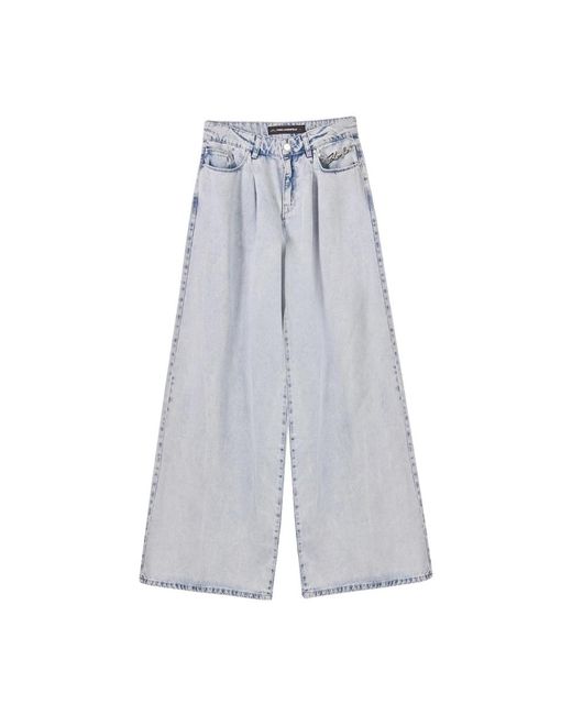 Karl Lagerfeld Blue Wide Jeans