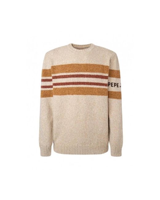 Pepe Jeans Natural Round-Neck Knitwear for men