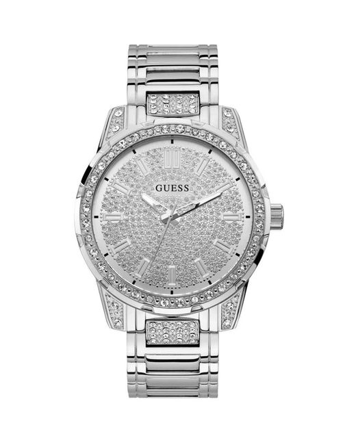 Guess Accessoires ,Grijs ,Horloges in het Metallic voor heren