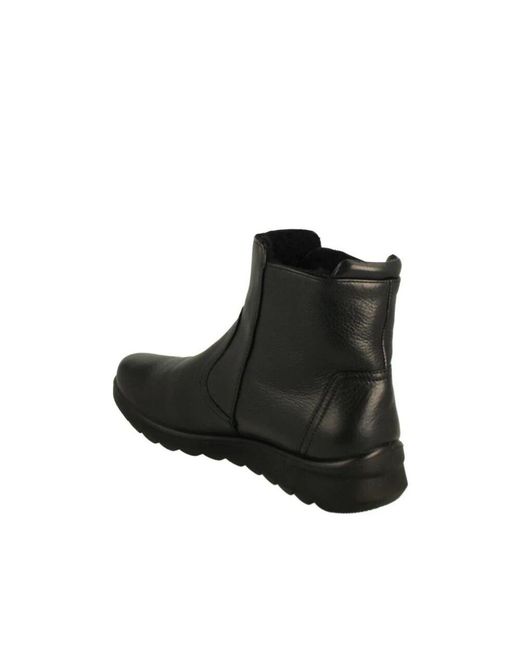 Ara Black Gaucho Soft Schwarze Lederschuhe
