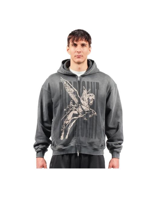 Sweatshirts & hoodies > zip-throughs Represent pour homme en coloris Gray