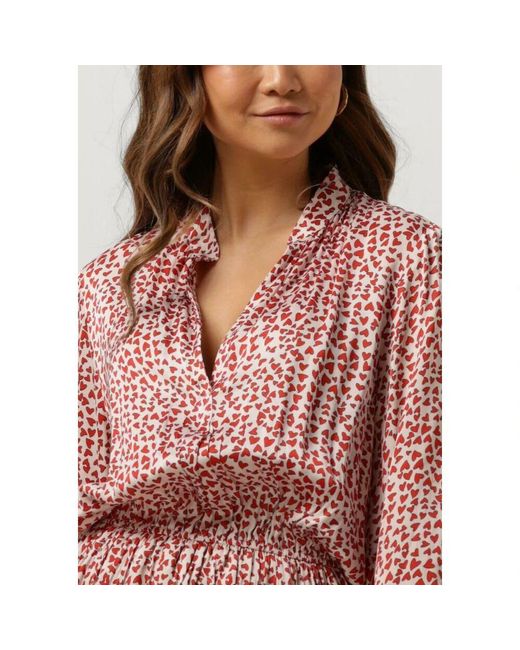 EST'SEVEN Red Bambu Rotes Kleid Damen