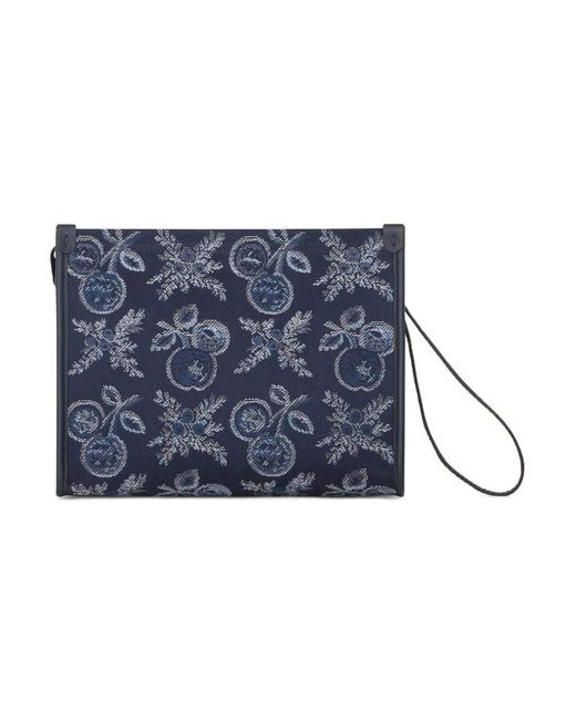 Etro Blue Clutches