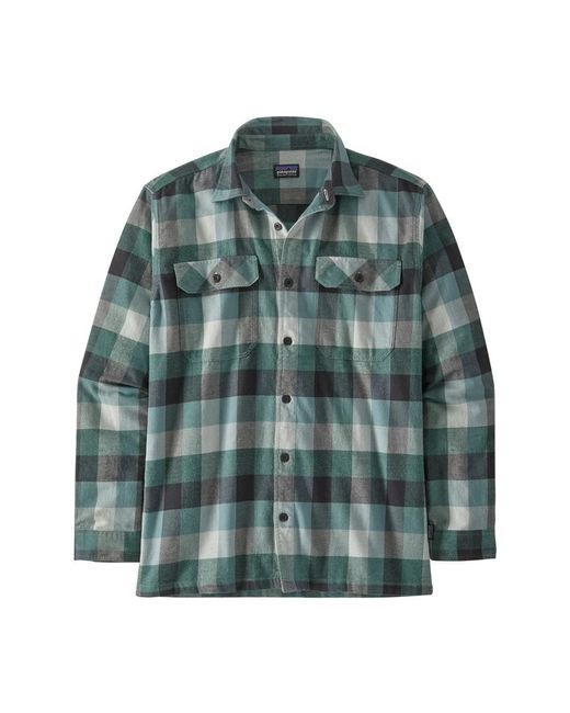 Patagonia Green Long-sleeved Organic Cotton Midweight Fjord Flannel Shirt for men
