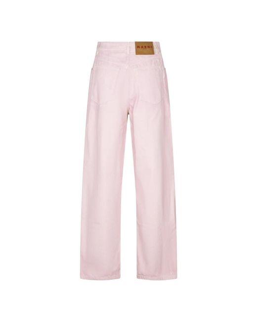 Marni Pink Wide Jeans