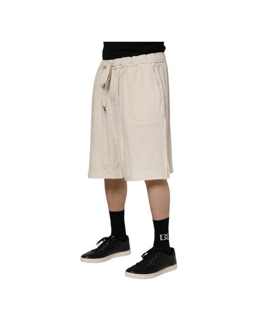Dolce & Gabbana Natural Long Shorts for men