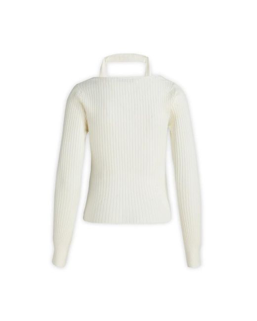 Knitwear > round-neck knitwear SIMONA CORSELLINI en coloris White