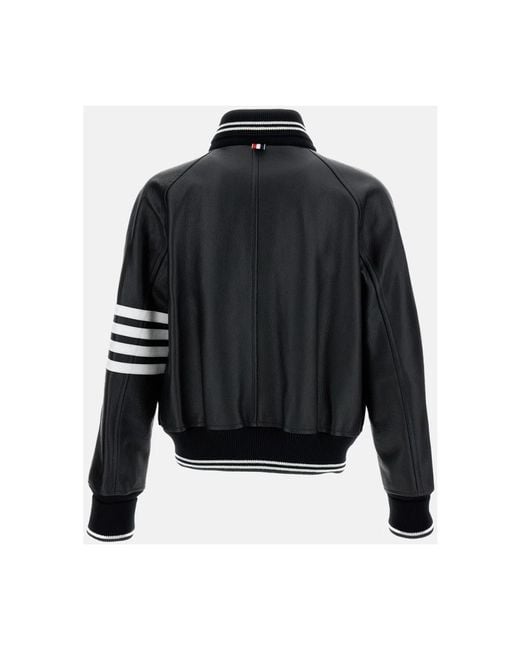 Thom Browne Black Bomber Jackets for men