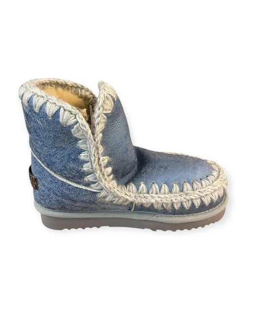 Mou Blue Winter Boots