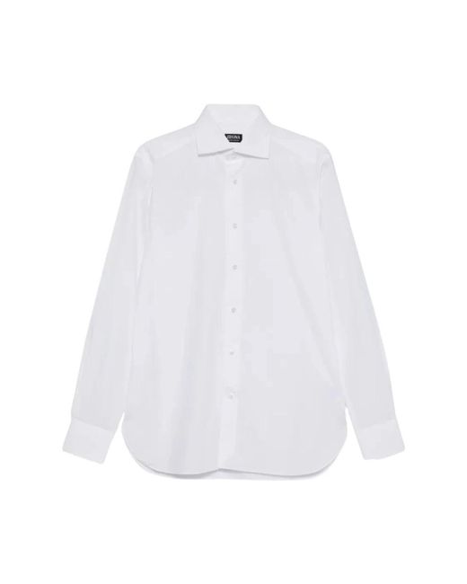 Zegna White Formal Shirts for men