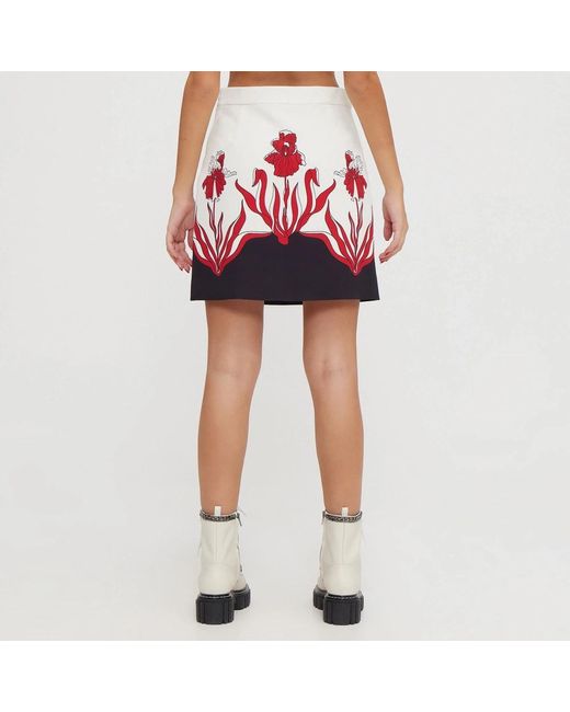 Moschino Red Short Skirts