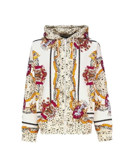 Just Cavalli Hoodies & Sweatvesten ,Veelkleurig ,Felpa in het Multicolor voor heren