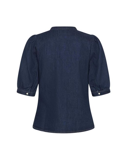 Part Two Sassi Denim Blouse in het Blue