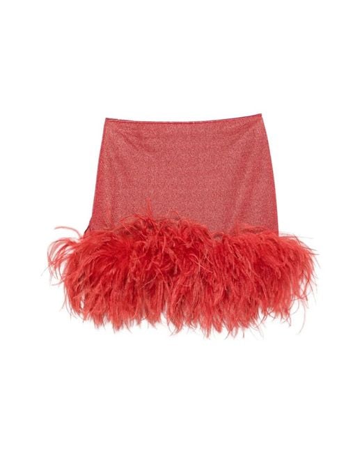 Oseree Red Short Skirts