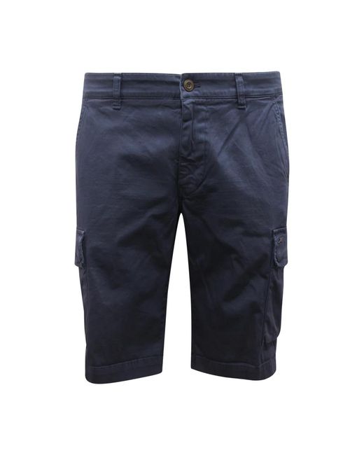 Mason's Blue Casual Shorts for men