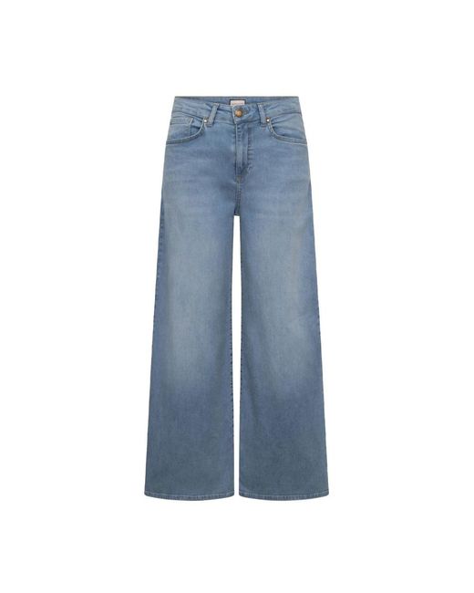 Wide Jeans Seductive en coloris Blue