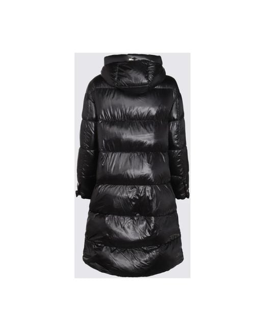 Herno Zwarte Donsjas Met Capuchon in het Black