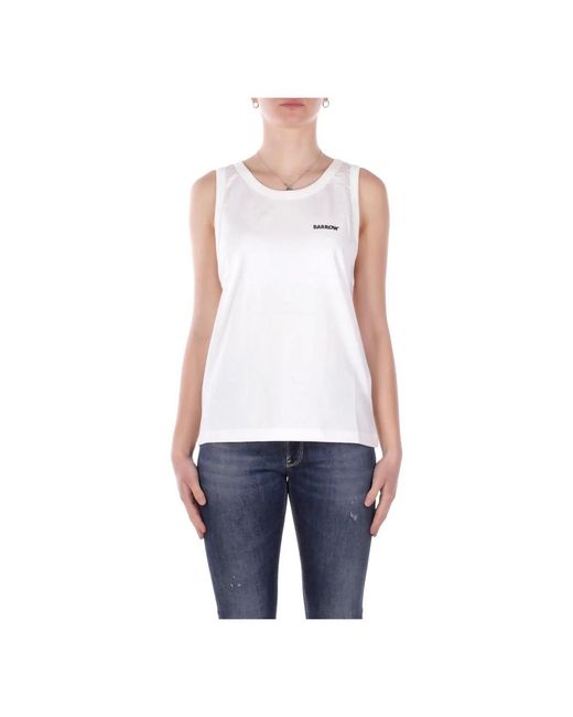 Barrow Tops ,Wit ,Sleeveless Tops in het Blue