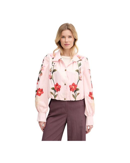 Light Jackets Barbour en coloris Red