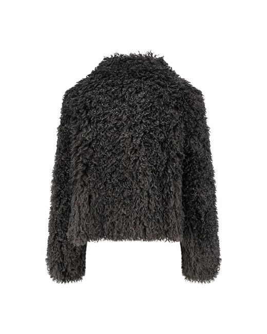 Stand Studio Black Faux Fur & Shearling Jackets