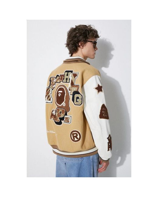 Bomber Jackets A Bathing Ape de hombre de color Metallic