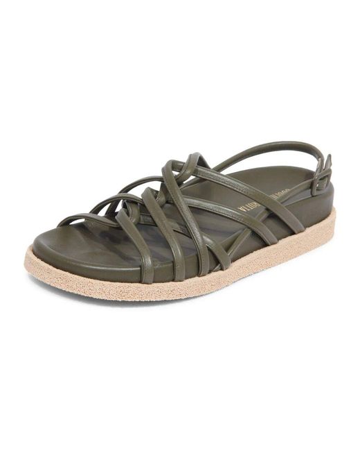 Guglielmo Rotta Green Grüner Twist-Sandalen Hergestellt
