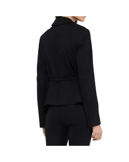 Liu Jo Black Tailored Jacket With Classic Lapel