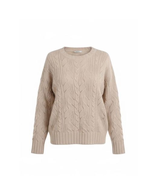 D.exterior Natural Round-Neck Knitwear