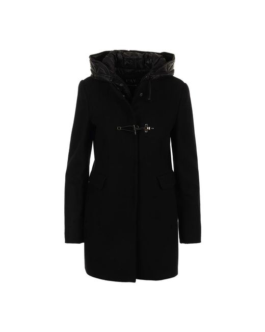 Abrigos Negros Para Hombres Mujer Talla de Fay de color Negro Lyst