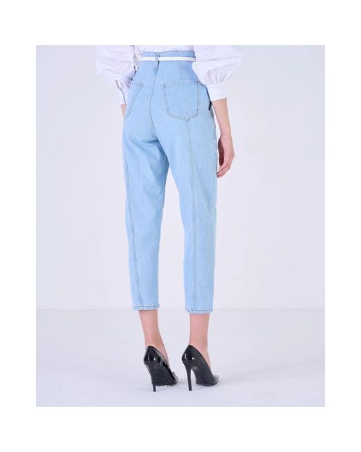 Jeans > cropped jeans Silvian Heach en coloris Blue
